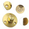 MiOYOOW 2-Piece Solid Drain Plug Set, Brass Drain Marine Boat