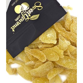 SweetGourmet Dried Crystallized Ginger | Candied Ginger Root Pieces | Sweet & Spicy Snack| 2 Pounds