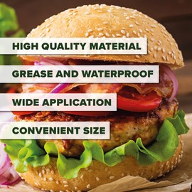 BushWear Burger Discs 5" Greaseproof Separator Papers 100pk