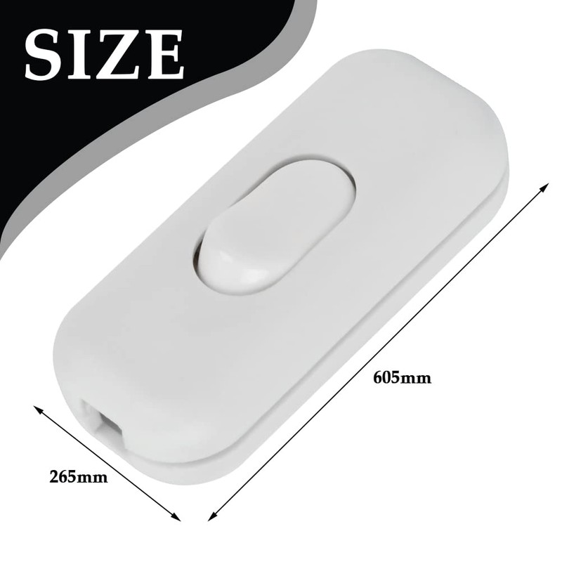 2 Pack inline switch, Lamp switch inline, Torpedo Switch 6Amp