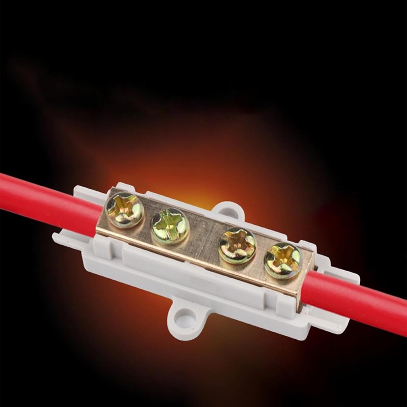 1000V 100A Inline Wire Terminal Block with Flame Retardant Shell