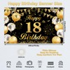 18th Birthday Banner Decoration 18th Birthday Boy Black Gold Birthday