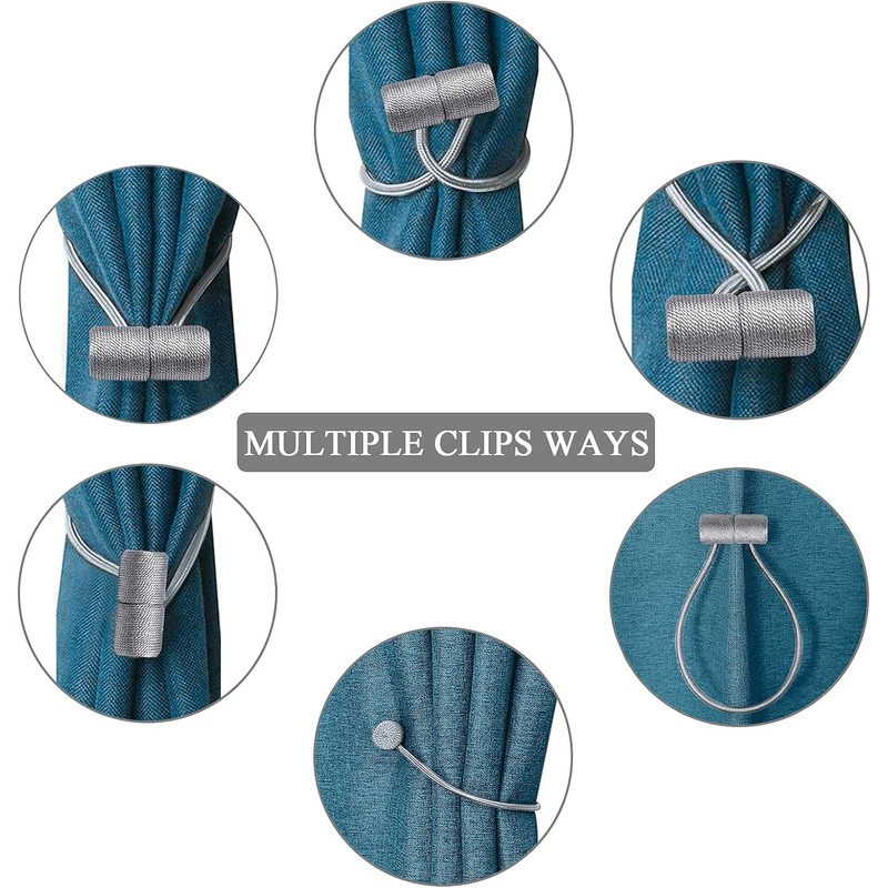 4Pcs Strong Magnetic Curtain Tiebacks Outdoor Elegant Decorative Tie Backs