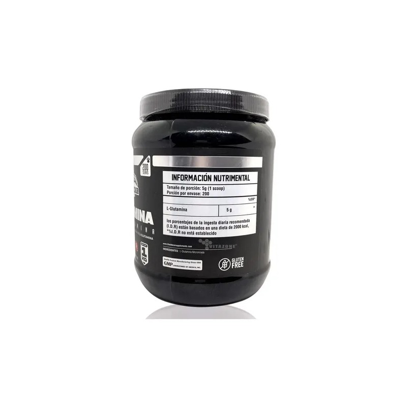 Glutamina 1 Kg Sin Sabor 200 Serv Blackbear Postentreno