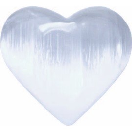 Selenite Heart Approx. 7 x 6 cm