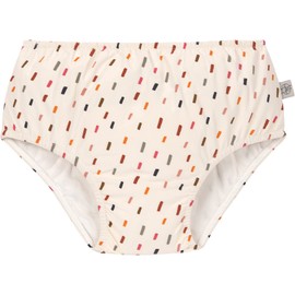 LÄSSIG Baby Children's Swimming Nappy / Swim Nappy Girls Strokes, Off White/Multicoloured, 13-18 Months, Size: 86