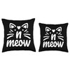 kitten meow monogram initials letter n cat face heart shape