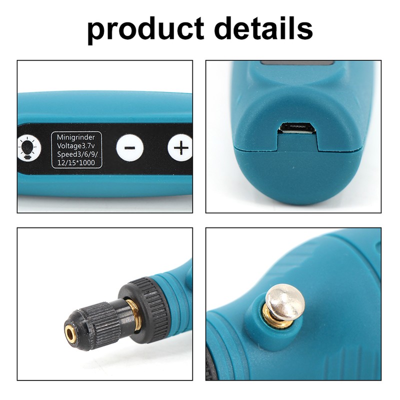 Cordless USB Rechargeable Engraving Pen Compact Electric Drill Pen Portable