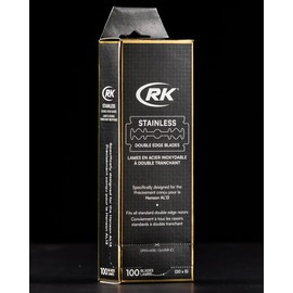 Henson Shaving RK Shaving Stainless Razor Blades (100)