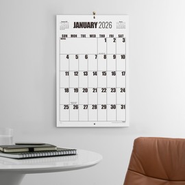 Wall Calendar 2026-2027, Nekmit 2026 Calendar from January 2026 to July 2027, 22 3/4" x 14 3/4", Large Print Big Grid Wall Calendar, 18 Monthly Calendar Perfect for Organizing & Planning