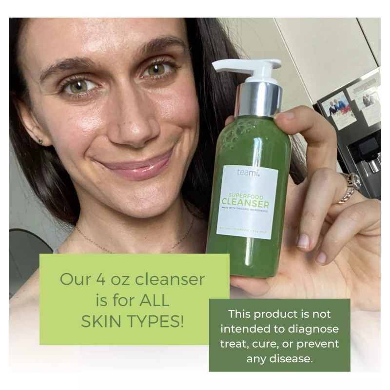 Teami Limpiador Facial Orgánico Desmaquillante Aloe + Matcha