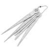 1 Set Stainless Steel Welding Taper Feeler Gauge Rulers Hole