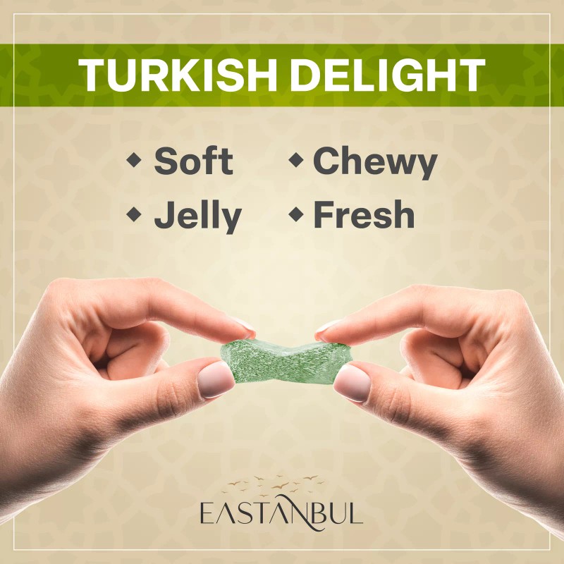 Eastanbul Turkish Delight, 35.3oz, Turkish Delights Candy, Turkish Lokum