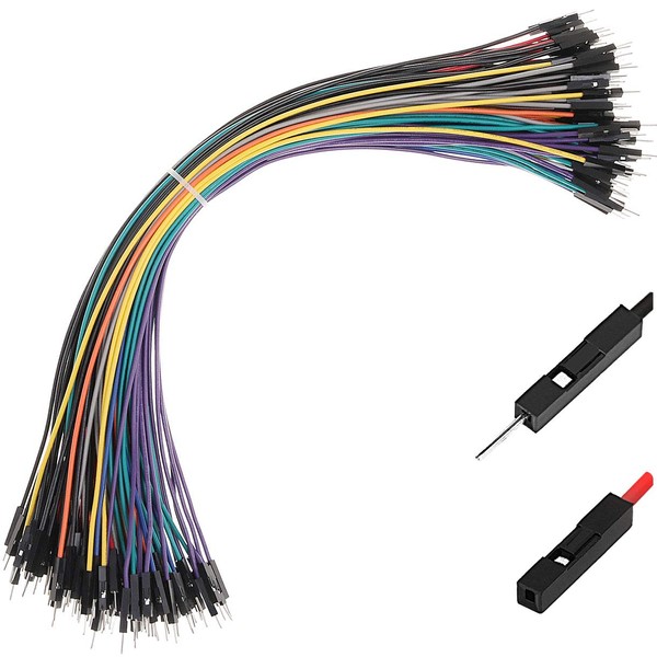 Hellotronics Breadboard Jumper Wires 22AWG Male to Male 120-Pack More