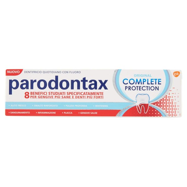 Parodontax Complete Protection Extra Fresh Toothpaste with 8 Benefits to Reduce Bleeding Gums and Keep Teeth Strong 75ml