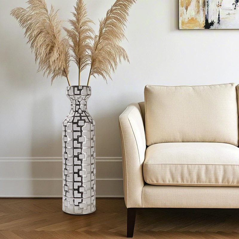 Ceramics Vases Set of 2, 24.4 inch Tall Floor Vases