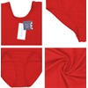 Aquarti Ladies Ballet Leotard Short Sleeve Gymnastics Dance Bodysuit Red