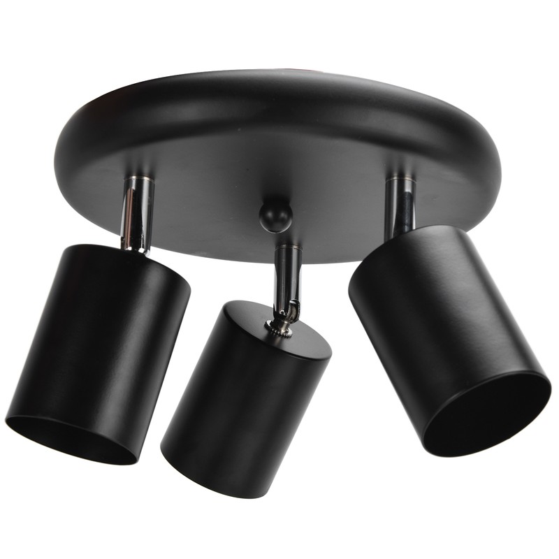 GU10 Ceiling Spotlight Holder 3 Head Rotating Lamp Base Fixture