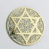 RELIGHT Flower of Life Hexagram Sticker Sticker Set Metal, Sacred