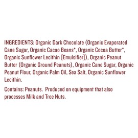 JUSTIN'S Organic Mini Dark Chocolate Peanut Butter Cups, 4.7 Ounce Bag (6 Pack)