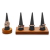 Oirlv Wooden Ring Display Stand Ring Organiser Stand Ring Storage