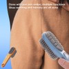 ZBKJYILF 2 Pieces Shoe Brush, Double-Sided, 3rd Gen, Comfortable Handle,