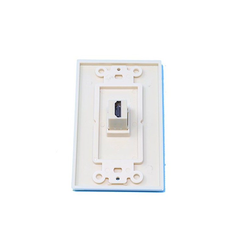 RiteAV 1 HDMI Port Female-Female Wall Plate Decorative Ivory