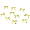 Homeford Metallic Shimmer Twist Tie Bows, 3-1/4-Inch, 100-Count - Gold
