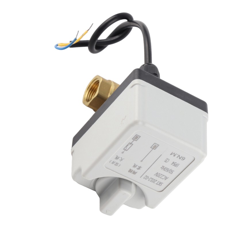 Motorized Ball Valve Electrical 2 Way Normally Open Manual Automatic