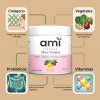 Polvo Ami Fitness Glow Green Colágeno Probióticos Jugo Verde
