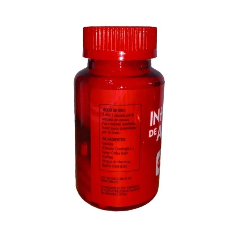 Keto Inhibidor Apetito 30caps 500mg Calidad Vinagre Manzana
