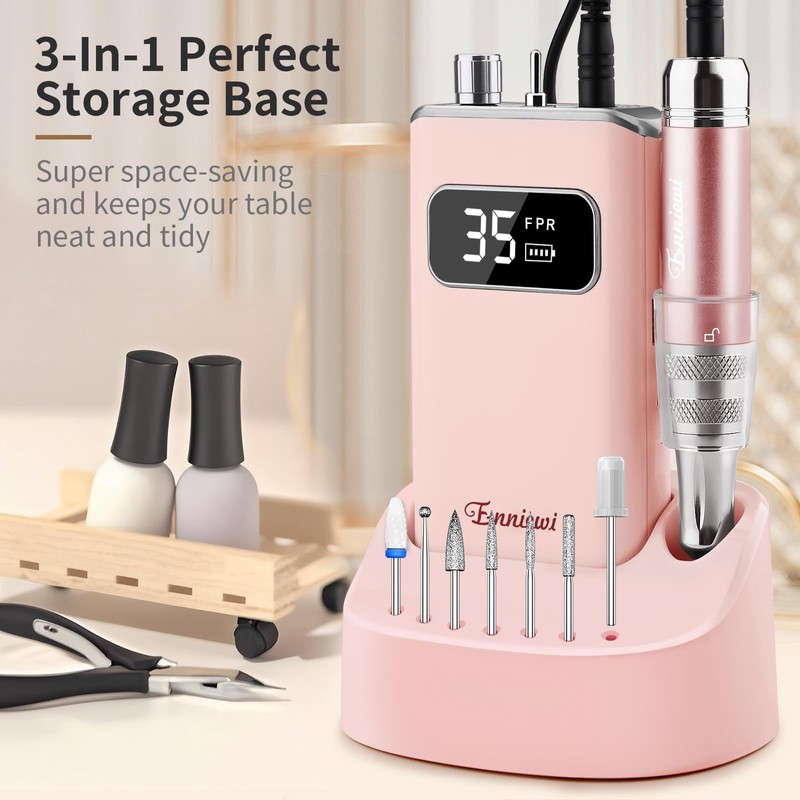 Enniewi Nail Cutter 35000RPM 028U4 Pink