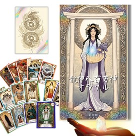 Dragon God Card, Japanese God Card, Eight Million Oracal, 36 Pieces, Japanese Instruction Manual Included, Natural Crystal, Linked to Shrine HP, Divination, Beginners, Oracle Card
