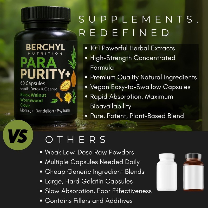 ParaPurity+ Herbal Detox & Gentle Cleanse, Gut Health & Digestive
