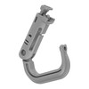 6 Pcs D Shape Plastic Carabiner Hook Gray Molle Carabiner