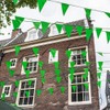 Topeedy 20M Green Bunting Flags Party Decoration,40pcs Reusable GreenPennant for