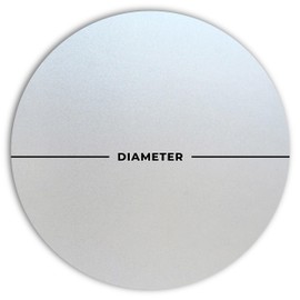 Autotech Park Precut Frosted Privacy Circle Window Film, Self Static Adhesive Cling, 18 inches Diameter