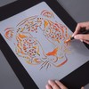 10 Pcs Blank Mylar Stencil Sheets Square Stencil Paper Blank