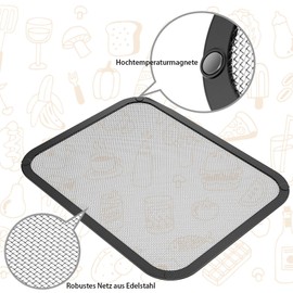 Stainless Steel Splash Guard Hot Air Fryer for Cosori Dual Blaze TwinFry 10L/Cosori CAF-R901-AEU 8.5L, Hot Air Fryer Accessories for 2 Chambers Dual Zone Air Fryer 8.5L, Cosori Airfryer Accessories