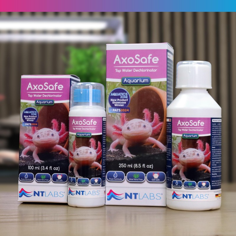 NT Labs AxoSafe For Axolotl Aquariums, Removes Chlorine, Halogens, Chloramine,