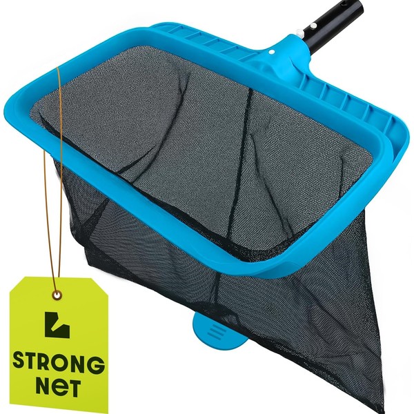Heavy Duty Deep Mesh Pool Skimmer Net – Fine Leaf