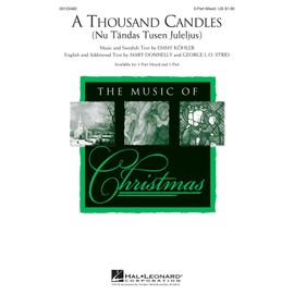 Hal Leonard A Thousand Candles (Nu Tandas Tusen Juleijus) 2-Part Arranged by Mary Donnelly