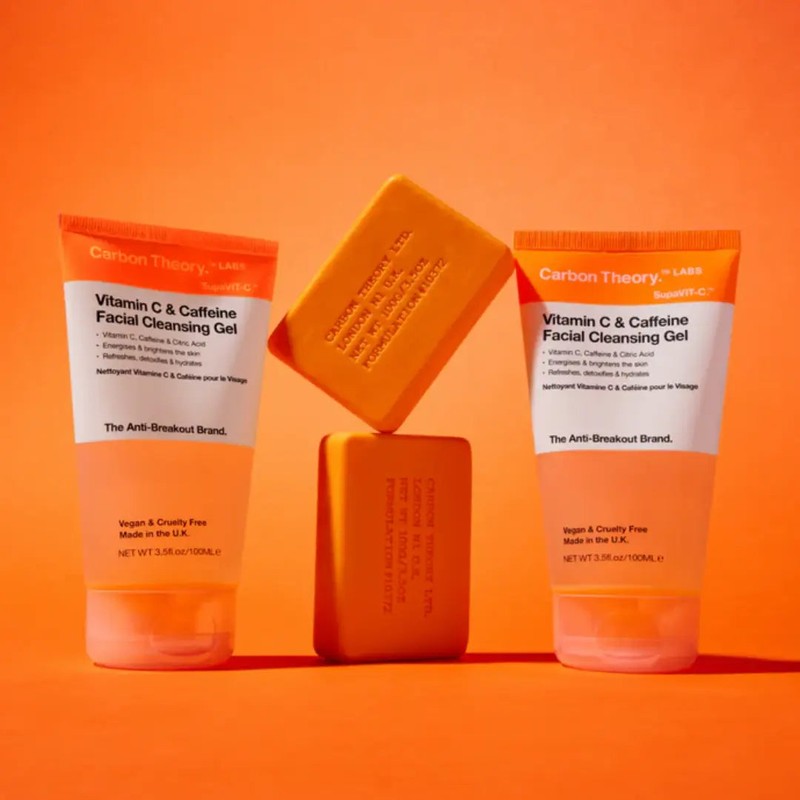 Carbon Theory Vitamin C &amp; Caffeine Facial Cleansing Wash