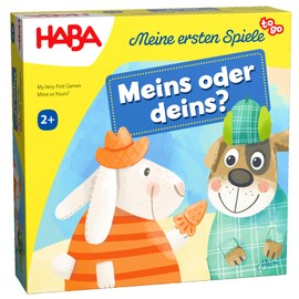 HABA Meine ersten Spiele to Go – Meins oder deins? Cooperative Children's Game from 2 Years, Educational Game on the Go for 1-4 Players – 2012218001