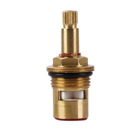 Faucet Ceramic Cartridge Valve, G1/2" Brass Tap Ceramic Disc Cartridges Replacement for Hot Cold Water (Type F2- H49mm)