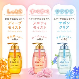 & Honey Gel Body Wash, Deep Moist, Refill, 15.3 fl oz (440 ml)
