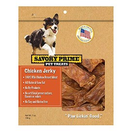Savory Prime 371 Usa Natural Chicken Jerky Dog Treats, 7 Oz