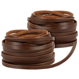 10 Yards Flat Genuine Leather Cord, Real Leather Strips, Leather String