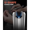 BEZOX 2 in 1 Cuticle Pusher and Trimmer with Fork