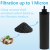 Water Filters Replacement for Berkey, 4 Pack Black Purification Elements